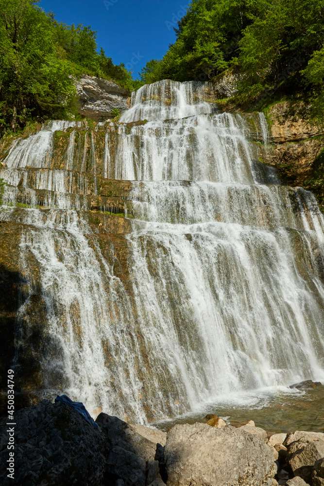 Fototapeta premium Cascade du Hérisson, Chute de l'Eventail