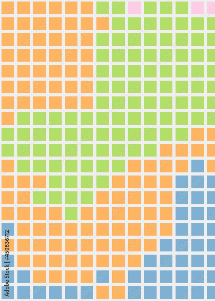 Fototapeta premium Color Pixels Cloud Abstract Computational Generative Art background illustration