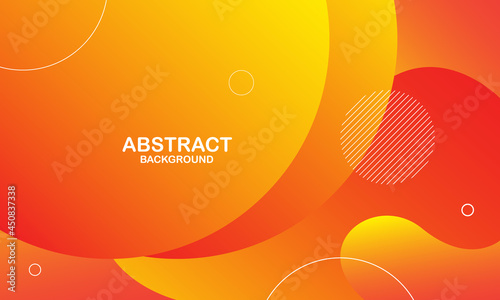 Abstract orange background. Dynamic shapes composition. Eps10 vector