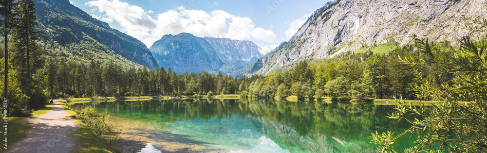 Fototapeta premium Scenic nature landscape scenery Bluntautal in Austria, summer time