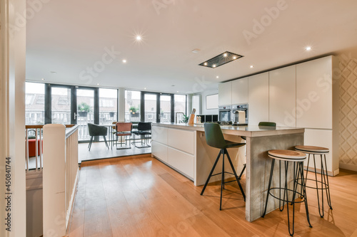 Photography Interior of a beautiful kitchen of an elite house
