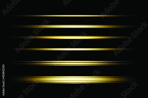 Yellow  transparent background lens flares pack 