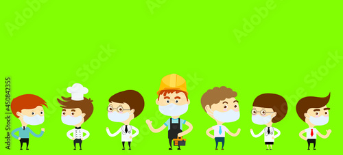 Labour wear mask for Covid-19