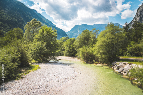 Scenic nature landscape scenery Bluntautal in Austria, summer time photo