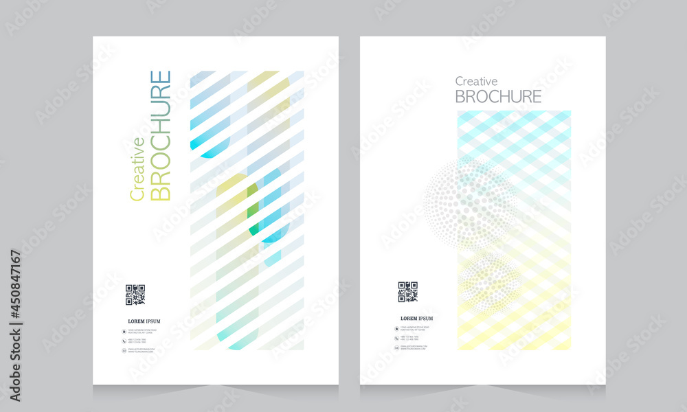 Abstract brochure template, cover design annual report, magazine