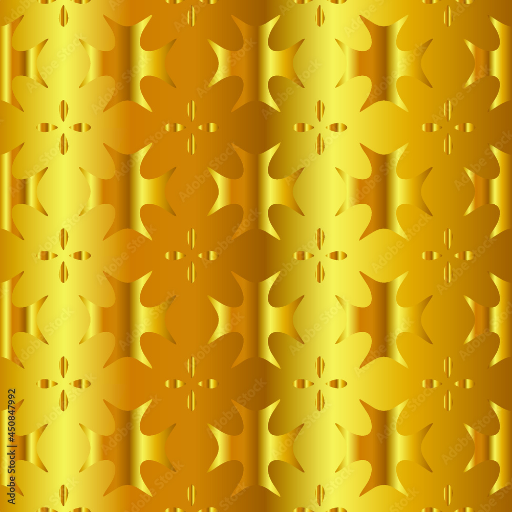 Geometric vector pattern with yellow and white gradient. gold ornament for wallpapers and backgrounds. Geometric vector pattern with yellow and white gradient. gold ornament for wallpapers and backgrounds.