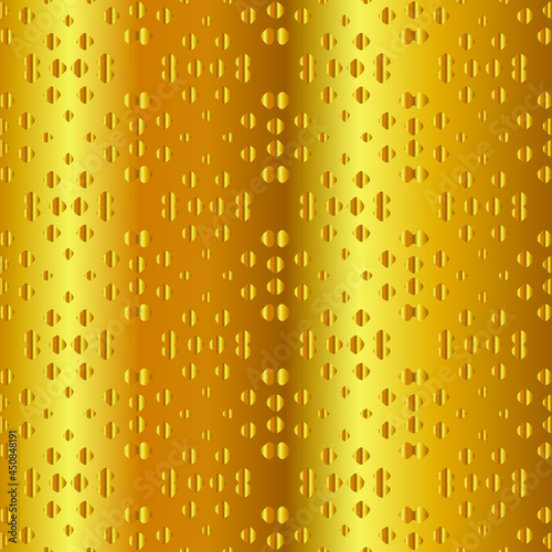 Geometric vector pattern with yellow and white gradient. gold ornament for wallpapers and backgrounds.