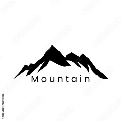 logo concept mountain for travel agency, tourism business and mountain tourism logo