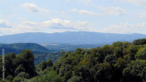 Widok na Karkonosze.