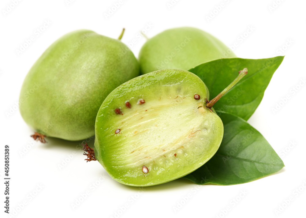mini kiwi baby fruit (actinidia arguta) on white background mini kiwi baby fruit (actinidia arguta) on white background