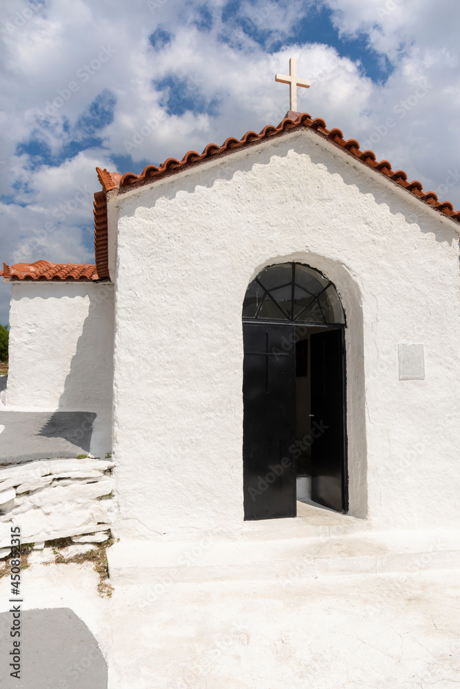 little church on the heights of Keratea in Greece little church on the heights of Keratea in Greece