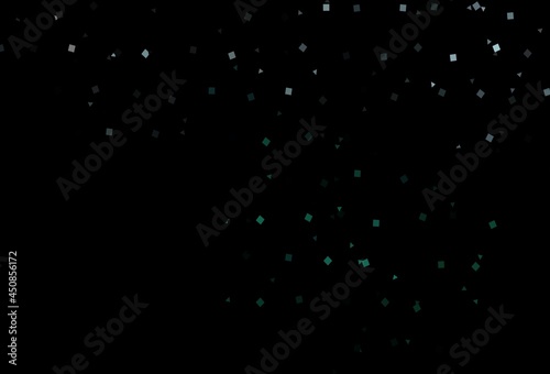 Dark Green vector cover in polygonal style with circles.