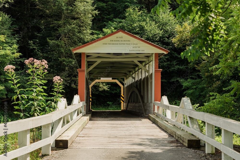 Jacksons Mill Covered Bridge, in Breezewood, Pennsylvania Jacksons Mill Covered Bridge, in Breezewood, Pennsylvania