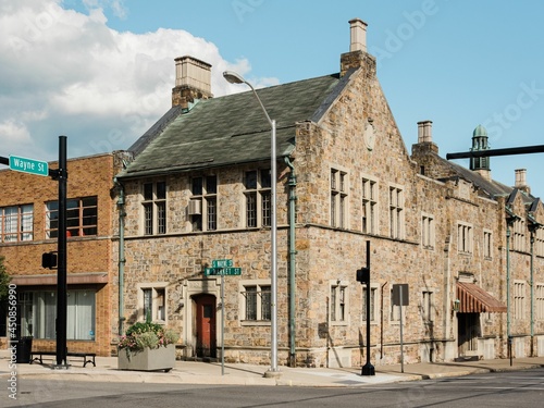 Historic architecture in downtown Lewistown, Pennsylvania photo