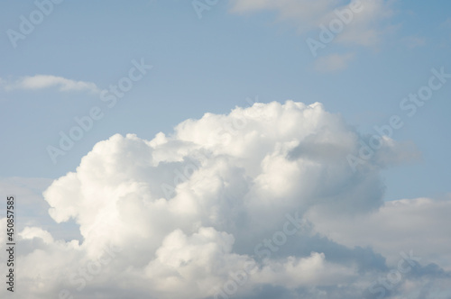Sky with large cumulus cloud