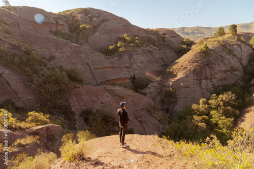 man standing feeling freedom at the mountains © daniromphoto