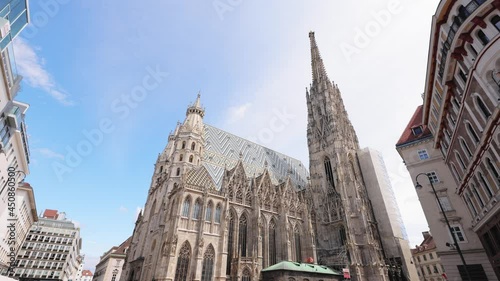 Cathedral St Stephan in Vienna called Stephansdom in the city center - travel photography photo