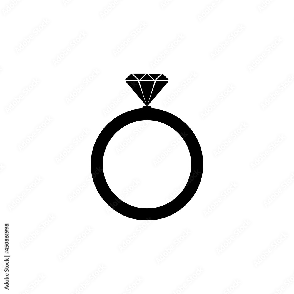 diamond ring icon, diamond vector, ring illustration diamond ring icon, diamond vector, ring illustration