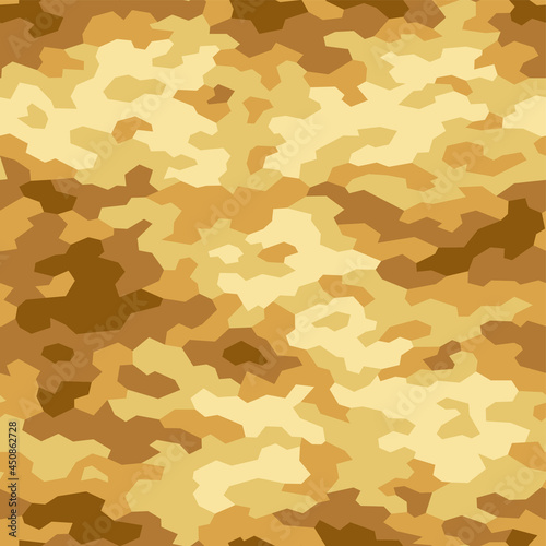 Geometric camouflage seamless pattern. Abstract modern endless trendy camo texture. Fabric and fashion textile print templeate. Vector illustration.