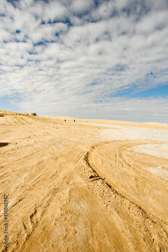 Sahara desert near Tataouine  in Tunisia  Africa.