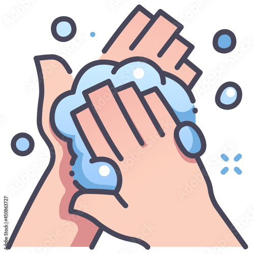 soap wash hand icon