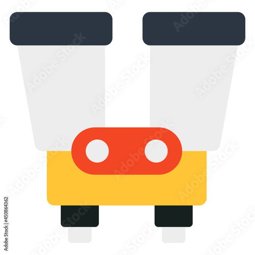 An editable design icon of binoculars