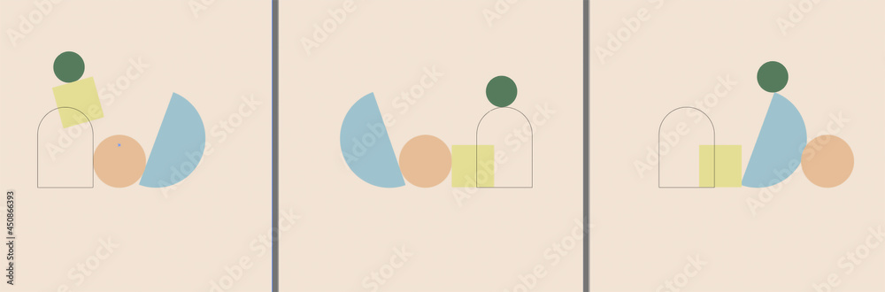 abstract figures on a beige background, hand-drawn abstract figures on a beige background, hand-drawn