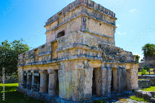 Ancient Mayan ruins in Tulum, Mexico