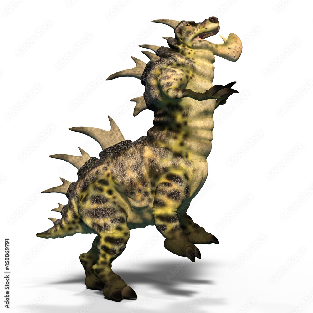 Fototapeta premium 3d-illustration of an isolated dinosaur centipede fantasy creature