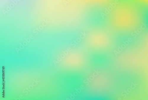 Light Green, Yellow vector blurred bright background.