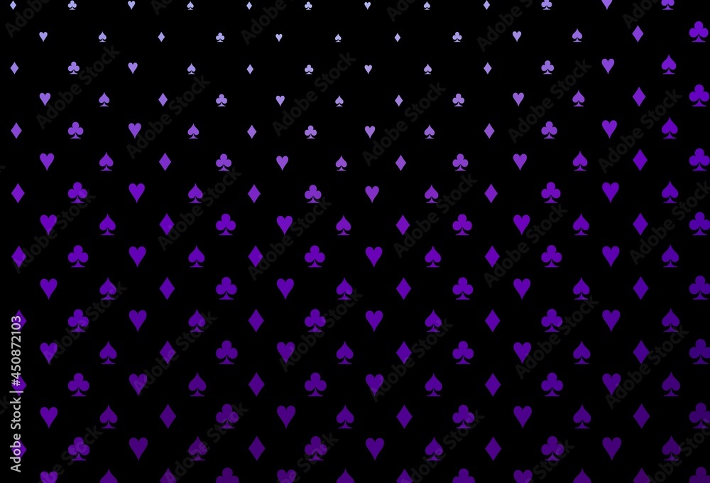 Dark purple vector layout with elements of cards. Dark purple vector layout with elements of cards.