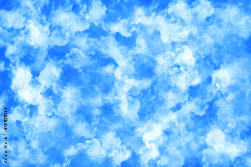Blurry watercolor cloud effect painting in white blue tones Blurry watercolor cloud effect painting in white blue tones