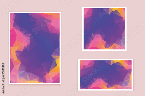 abstract textured polygonal background vector. Blurry triangle design. The pattern can be used for the background.	
