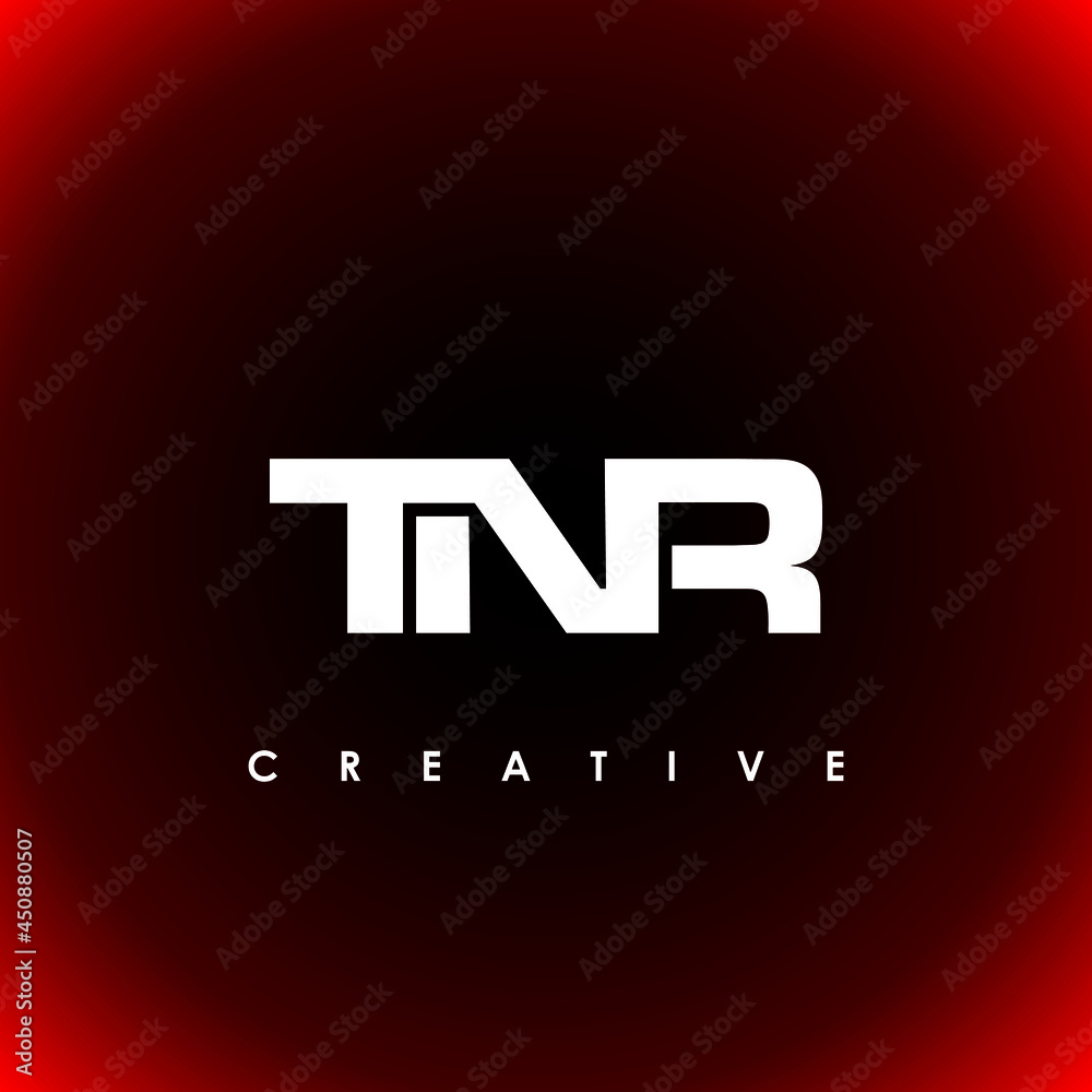 TNR Letter Initial Logo Design Template Vector Illustration