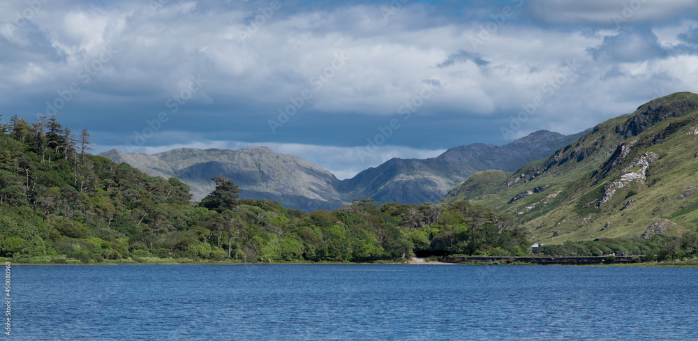 Lake and hills in Ireland