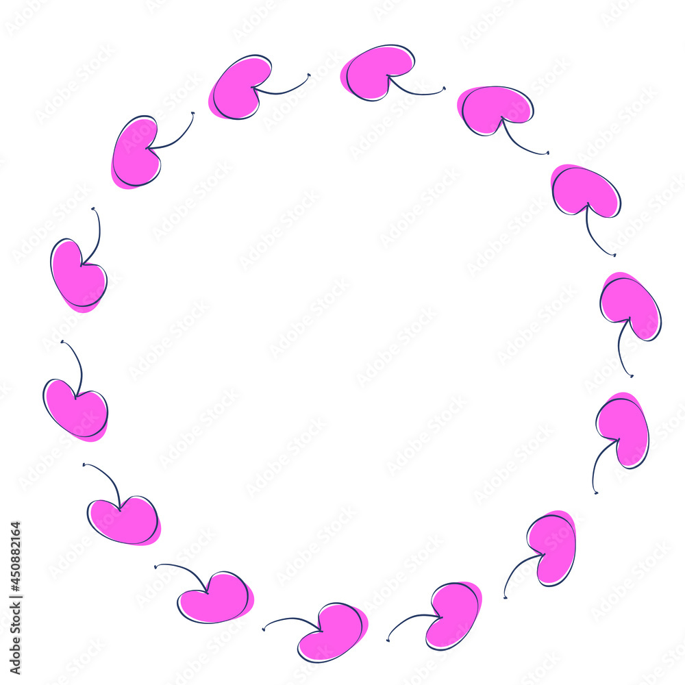 Frame round cherries berries in doodle style. Design for decoration notebook, menu, planner and journal. Hand drawn vector illustration.
Frame round cherries berries in doodle style. Design for decoration notebook, menu, planner and journal. Hand drawn vector illustration.