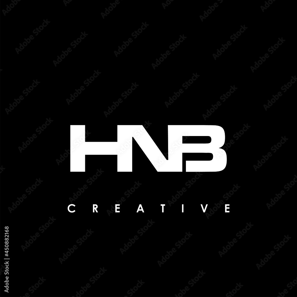 HNB Letter Initial Logo Design Template Vector Illustration