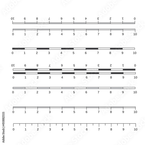 Map scales graphics for measuring distances
