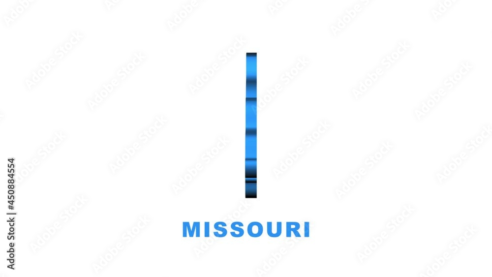 Line animated map showing the state of Missouri from the united state of america. Motion graphics. Line animated map showing the state of Missouri from the united state of america. Motion graphics.