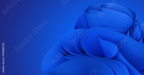 3D illustration Blue Abstract Background wallpaper