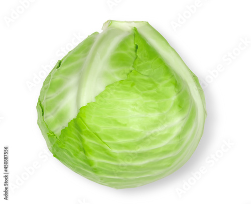 green vegetarian cabbage is a healthy natural vegetable