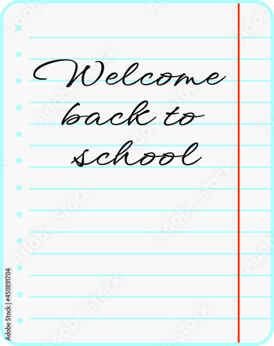 welcome back to school notebook