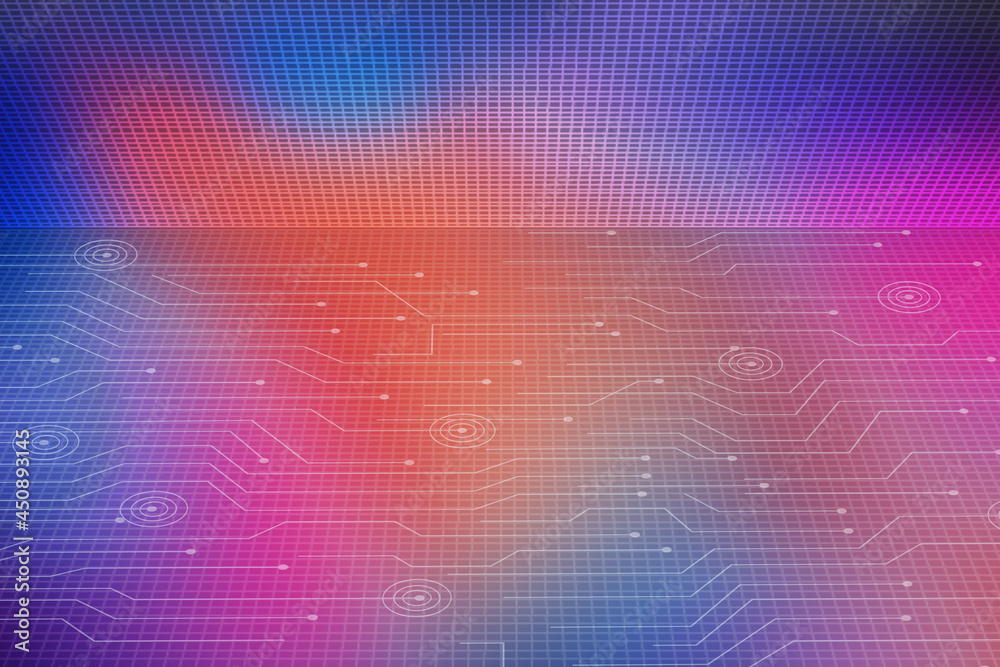2d illustration futuristic technology background 2d illustration futuristic technology background