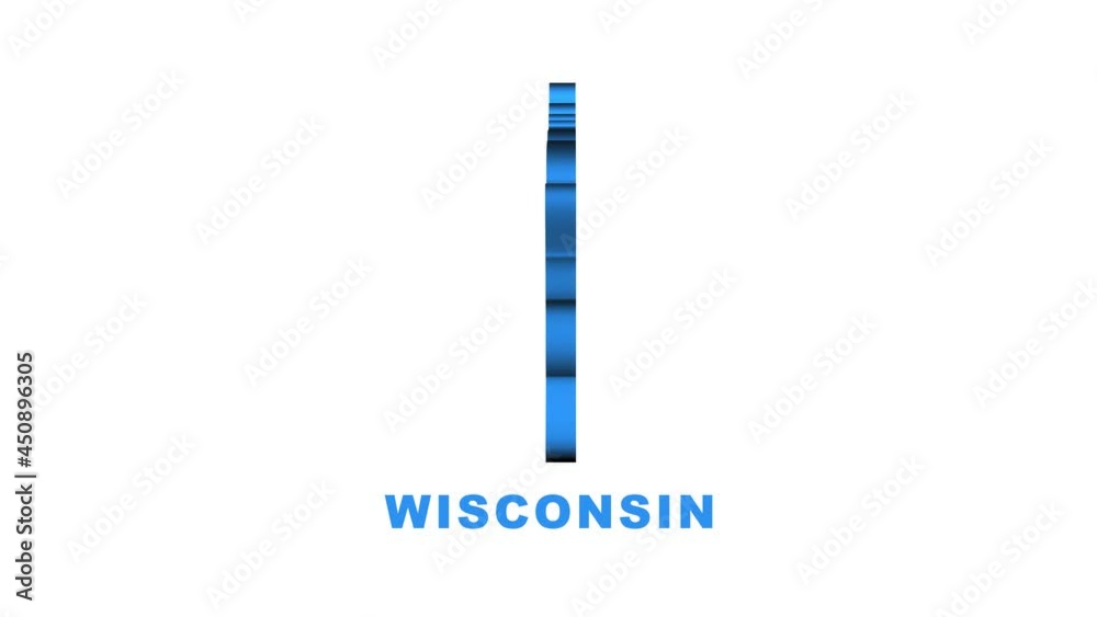 Line animated map showing the state of Wisconsin from the united state of america. Motion graphics. Line animated map showing the state of Wisconsin from the united state of america. Motion graphics.