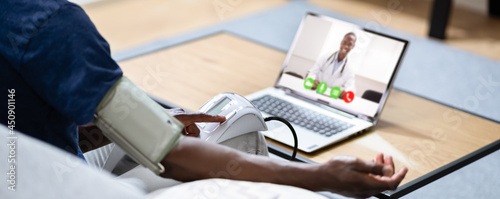 African American With Blood Pressure Or Hypertension photo