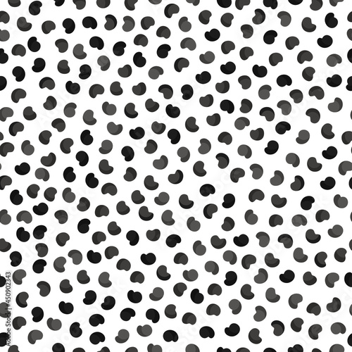 Poppy seeds vector cartoon seamless pattern for template farmer market design, label and packing.