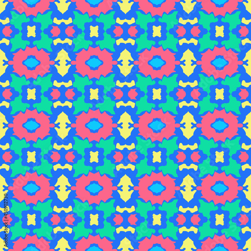 Abstract multi colored seamless pattern © Olga