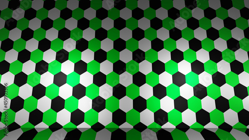 abstract graphic design wallpaper background hexagon green pattern banner © Abu Zahid