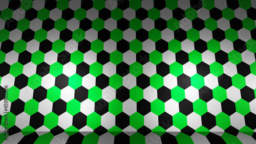 abstract graphic design wallpaper background hexagon green pattern banner