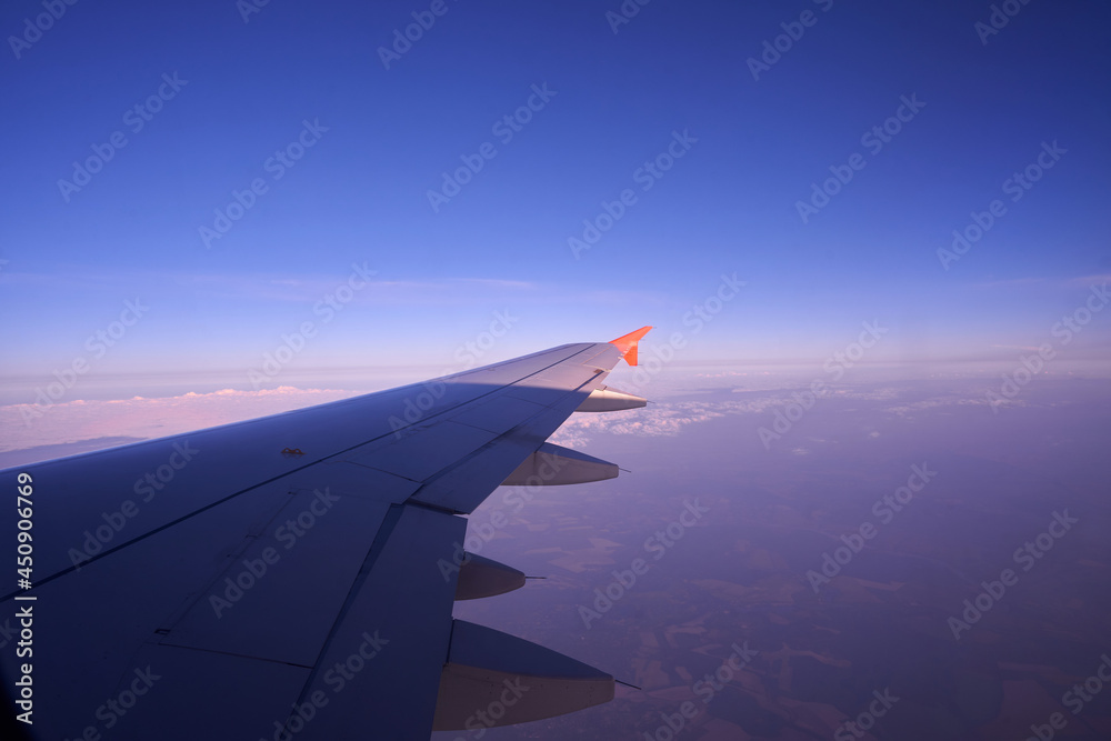 beautiful view from the airplane window. beautiful view from the airplane window.